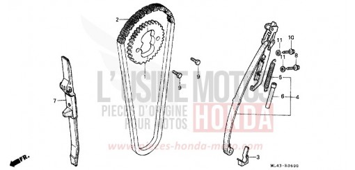 CAM CHAIN/TENSIONER CB450SG de 1986